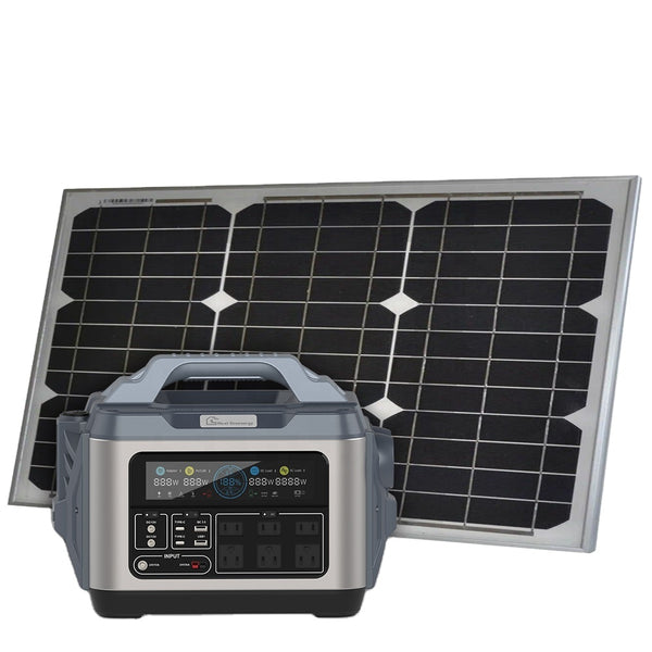 NextGreenergy 300w Solar Generator Charging Battery Power Bank & Portable Power Station With Lighting for Outdoor Home Emergency